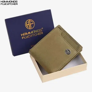 Hammonds Flycatcher Rfid Protected Moss Green Vintage Leather Wallet For Men