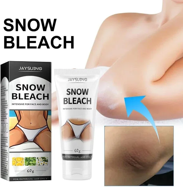 Jaysuing Snow Bleach: Intensive Skin Brightening Cream for Face & Body (60g)