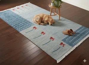Handknotted Nepali Woolen Carpet - Galaicha, 60 Knots, 94 Cm x 164 Cm