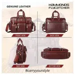 Hammonds Flycatcher Genuine Leather Laptop Messenger Bag For Men - Leather Bags For Men | Side Bags For Men |