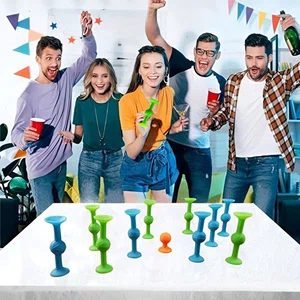 Silicon darts Game Set - Indoor, Outdoor Suction Cup Throwing Game 5 Piece and 1 Piece Target ,Small Size