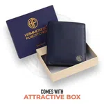 Hammonds Flycatcher Genuine Leather Blue Wallet For Men
