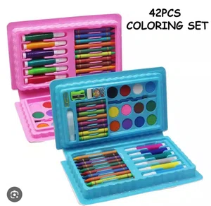 42 pcs Colour Set For Kids, Colour Box Set for Drawing and Painting