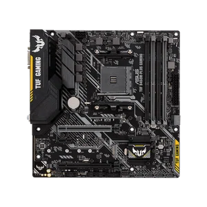 ASUS TUF-B450M-PLUS, AMD B450 mATX gaming motherboard with Aura Sync RGB LED lighting, DDR4 4400MHz support, 32Gbps M.2, HDMI 2.0b, Type C and native USB 3.1 Gen 2.