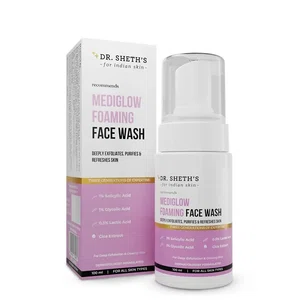 Dr. Sheth's Mediglow AHA-BHA Foaming Face Wash For Glowing Skin 100ml