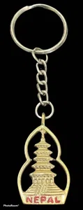 Stupa With Nepal Key Ring