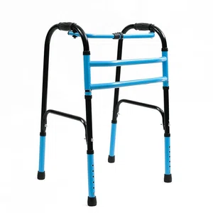 Plain Double Bar Frame Balanced Adjustable Adult Walker(Multicolor,Design