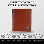 Hammonds Flycatcher RFID Protected Tan NDM Leather Wallet For Men (HF 514 MS)