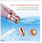 2 In 1 Electric Eyebrow Trimmer & Painless Facial Hair Remover For Women – Rainbow Glitter Finish