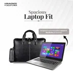 Hammonds Flycatcher Black Genuine Leather Bag For 13 inch Laptop
