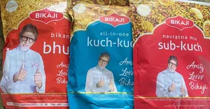 Combo Snacks Bikaji Bhujia 360Gm Kuch Kuch 360 Gm Sub Kuch 360Gm Packet