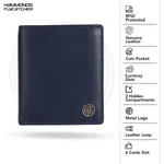 Hammonds Flycatcher Genuine Leather Blue Wallet For Men