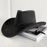 Faux Suede Western Cowboy Hats