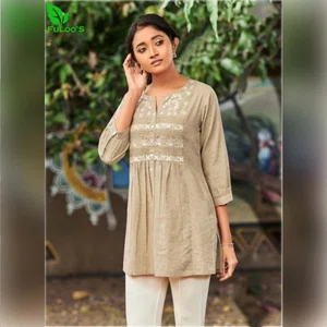 FuLoo's Floss Western Top & Tunics in Linen Cotton# 06