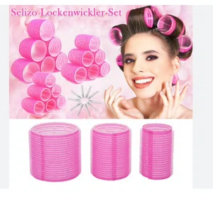 Hair Roller sets, Self Grip, Salon Hair Dressing Curlers, Hair Curlers, 3 size Pack Of 18Pcs