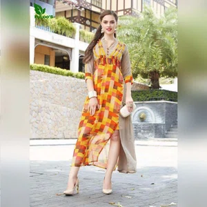 FuLoo's Vol-7 Dress Heavy Georgette for Women #1079