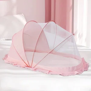Portable Foldable Baby Mosquito Net - Instant Pop-Up Breathable Mesh Bed Tent & Insect Protection for Infants