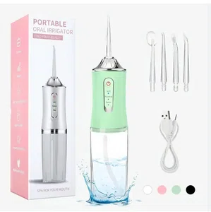 Premium Dental Flosser | 3 Speed Level (Soft,Normal Pulse) | 220ML Portable Oral Irrigator | Cordless Dental Water Flosser For Teeth Cleaning Teeth Whitening 3 Pressure Mode 4 Jet Tip IPX7 | Dental Floss | Dental Flosser | Oral Irrigator