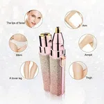 2-in-1 Precision Facial & Eyebrow Shaper – USB Rechargeable Hair Remover for Women