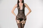 Women Spaghetti Strap Bodystocking image 1