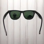 Classic Wayfarer Unisex Sunglasses with Green UV Lens image 5