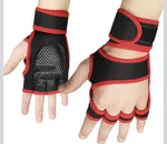 Weight Lifting Gloves with Wrist Strap, 1 Pair image 2