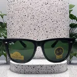 Classic Wayfarer Unisex Sunglasses with Green UV Lens image 2