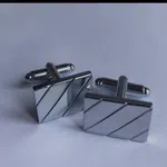 Retro Pattern Square Cufflinks image 2