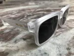 Men Matt White Fashion Sunglasses image 3