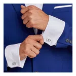 Retro Pattern Square Cufflinks image 1