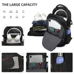Aoking SN96200 School Laptop Backpack, 15.6 Inch, Black image 4