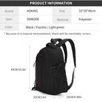 Aoking SN96200 School Laptop Backpack, 15.6 Inch, Black image 8