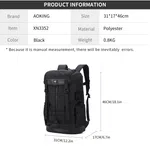 Aoking XN3352 Business Travel Laptop Backpack 24L, 15.6 Inch, Black image 9