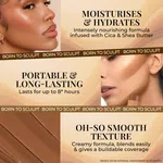 Just Herbs Born To Sculpt Contour Stick Cappuccino with Shea Butter and Cica 14g image 2