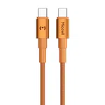 Miccell 60W USB-C to USB-C Braided Cable – Orange image 7