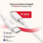 Miccell USB-C to USB-C Charging Cable image 2