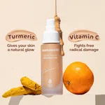Mamaearth Glow Serum Foundation with Vitamin C & Turmeric - 30ml | Nude Glow image 4