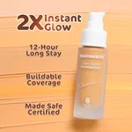 Mamaearth Glow Serum Foundation with Vitamin C & Turmeric - 30ml | Nude Glow image 3