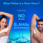 Chemist at Play 5% AHA Underarm Roll On for Odour Control & Pigmentation (Aqua) - 40 ml image 3